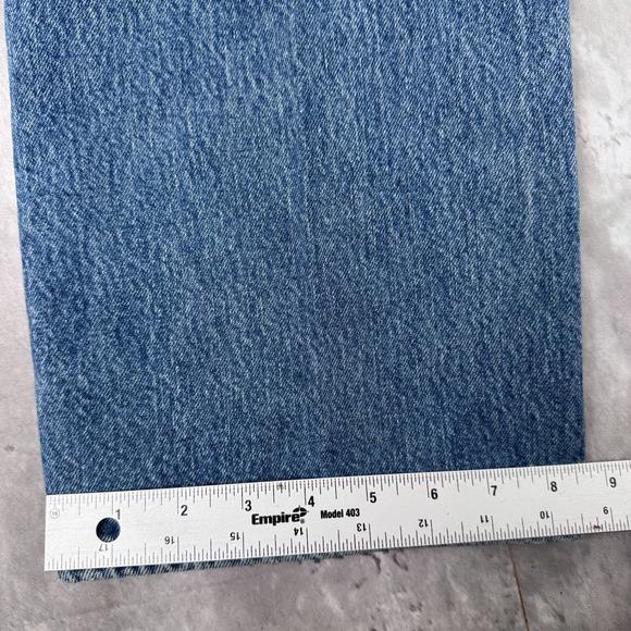 Vintage Levis 501 Jeans Men's 36x32 Denim Button Fly Distressed Dark Straight - Picture 7 of 10